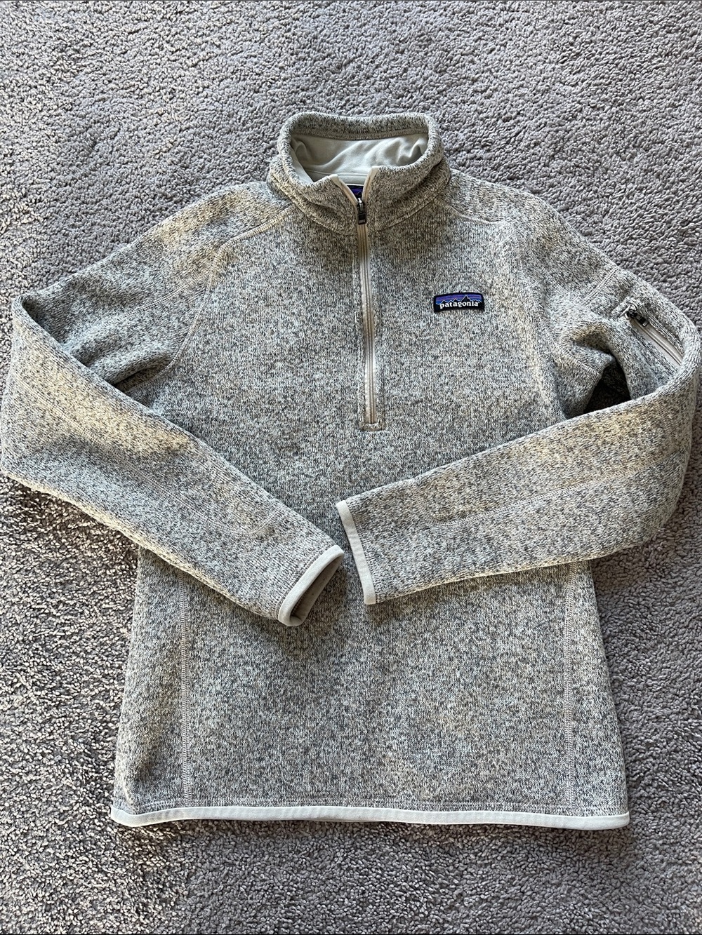 Patagonia Men's Half-Zip Sweater Pullover - Light Gray Heather